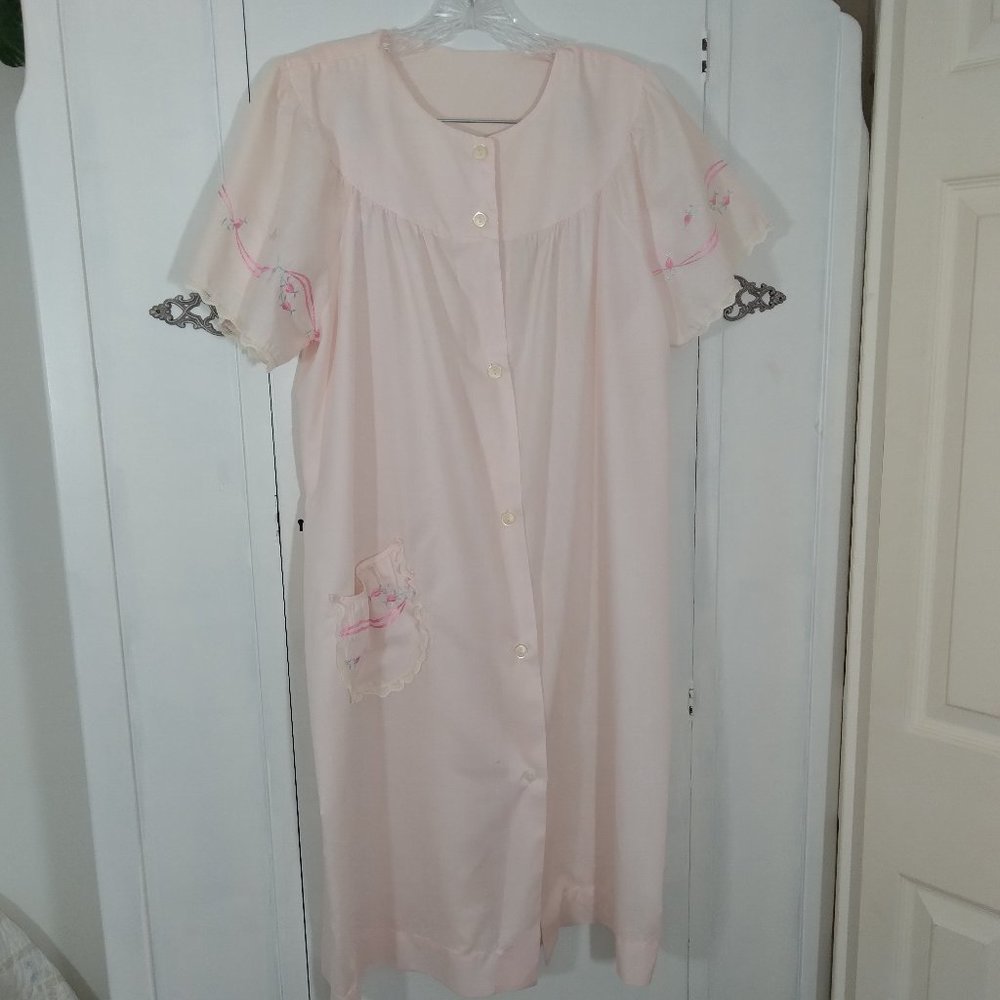 Katz Vintage Pale Pink House Coat Robe
